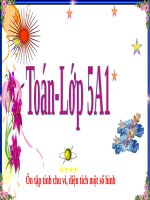 Ôn tập về tính diện tích, thể tích một số hình