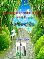 Bài 1. Biển báo hiệu giao thông đường bộ