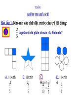 Chia một số tự nhiên cho một số tự nhiên mà thương tìm được là một số thập phân