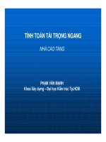 tính toán tải trọng ngang nhà cao tầng 