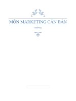 tiểu luận marketing căn bản chương 2,3,4,5,6 