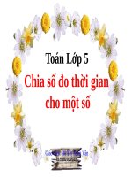 Chia số đo thời gian cho một số