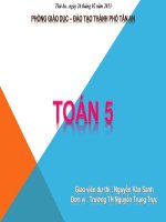 Chia số đo thời gian cho một số