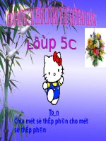 Chia một số thập phân cho một số thập phân