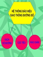 Bài 2. Vạch kẻ đường, cọc tiêu và rào chắn