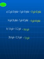 Ôn tập về các phép tính với số đo thời gian