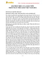 bai phat bieu cua giao vien ngay nha giao viet nam 20 11