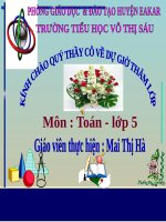 Chia một số thập phân cho một số tự nhiên