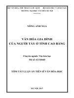 Văn hóa gia đình của người Tày ở tỉnh Cao Bằng tt
