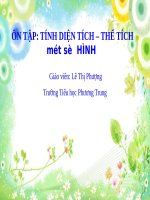 Ôn tập về tính diện tích, thể tích một số hình