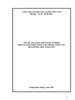 MỘT SỐ GIẢI PHÁP NÂNG CAO TRONG CÔNG TÁC BỒI DƯỠNG HỌC SINH GIỎI