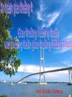 Bài 5. Giao thông đường thủy và phương tiện giao thông đường thủy