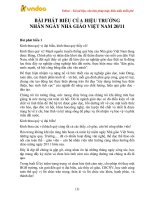 bai phat bieu cua hieu truong ngay nha giao viet nam 20 11