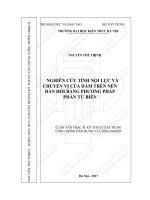 Nghiên cứu tính toán nội lực và chuyển vị của dầm trên nền đàn hồi bằng phương pháp phần tử biên (tt) 