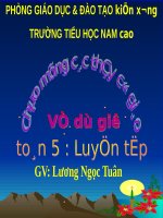 Ôn tập về tính diện tích, thể tích một số hình