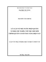 Lý luận về nhà nước pháp quyền xã hội chủ nghĩa với việc đổi mới chính quyền cơ sở ở Đà Nẵng hiện nay