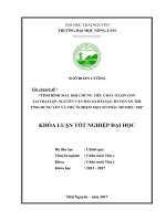 Tình hình mắc hội chứng tiêu chảy ở lợn con tại trại lợn nguyễn văn hải xã bãi sậy   huyện ân thi   tỉnh hưng yên và thử nghiệm một số phác đồ điều trị 