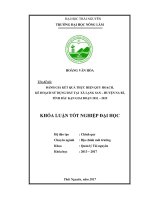 Đánh giá kết quả thực hiện quy hoạch, kế hoạch sử dụng đất tại xã Lạng San  huyện Na Rì  tỉnh Bắc Kạn giai đoạn 2011  2015.