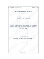 Nghiên cứu áp dụng tiêu chuẩn mỹ tia 222 g trong tính toán tháp viễn thông tự đứng tại việt nam (tóm tắt)