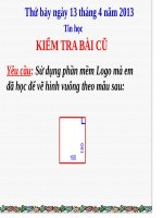 Chương VI. Bài 2. Thêm một số lệnh của Logo