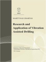 RESEARCH AND APPLICATION OF VIBRATION  ASSISTED DRILLING