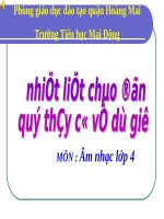 Tiết 4. HH: Bạn ơi lắng nghe. Kể chuyện âm nhạc