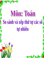 So sánh và xếp thứ tự các số tự nhiên ...