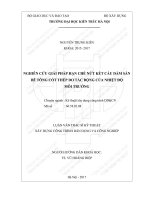 Nghiên cứu giải pháp hạn chế nứt kết cấu dầm sàn bê tông cốt thép do tác động của nhiệt độ môi trường (tt) 
