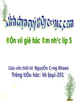 Tiết 20. OTBH: Chúc mừng. TĐN: TĐN số 5