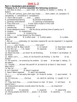 đề cương ôn tập Anh văn 9