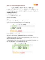 tu hoc ms excel bai 4 thao tac voi du lieu
