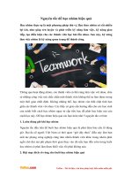 nguyen tac de hoc nhom hieu qua