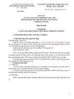 Báo cáo trình đại hội công đoàn cơ sở