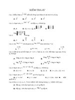 de kiem tra giai tich 12 chuong mulogarit 
