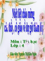 Chương IV. Bài 1. Học toán với phần mềm Cùng học toán 4