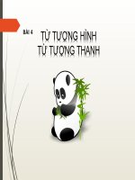 Bài 4. Từ tượng hình, từ tượng thanh