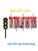 Bài 13. Tôn trọng luật giao thông