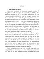 Chính sách phát triển nông nghiệp bền vững từ thực tiễn tỉnh quảng nam (tt) 