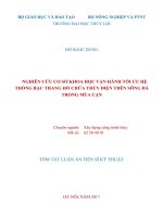 Nghiên cứu cơ sở khoa học vận hành tối ưu hệ thống bậc thang hồ chứa thủy điện trên sông đà trong mùa cạn (tt)