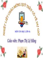 Chương V. Bài 3. Cỡ chữ và phông chữ