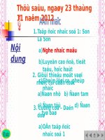 Tiết 6. TĐN: TĐN số 1. Giới thiệu một vài nhạc cụ dân tộc