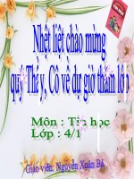 Chương IV. Bài 1. Học toán với phần mềm Cùng học toán 4