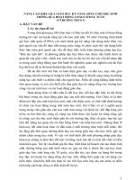 Giáo dục kỹ năng song qua cac hoạt dong tap the