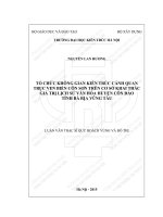 Tổ chức không gian kiến trúc cảnh quan trục ven biển côn sơn trên cơ sở khai thác giá trị lịch sử văn hóa huyện côn đảo tỉnh bà rịa vũng tàu (tt) 