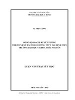 Nồng độ magie huyết tương ở bệnh nhân đái tháo đường týp 2 tại bệnh viện trường đại học y khoa thái nguyên 