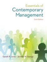 Essentials of contemporary management 6th jones george