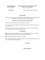 Quyết định 3450 2012 QĐ-CT - Thủ tục hành chính sửa đổi thuộc thẩm quyền giải quyết của Sở Thông tin và truyền thông tỉnh Vĩnh Phúc