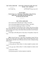 Quyết định số 972 QĐ-TTG - Chuyển Công ty mẹ - Tổng công ty Công nghiệp xi măng Việt Nam thành công ty trách nhiệm hữu hạn một thành viên do Nhà nước làm chủ sở hữu