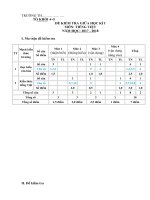 Đề Kiểm tra Tiếng Việt lớp 5 Giữa HKI Có ma trận