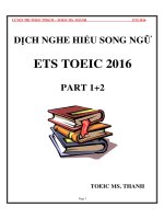 DỊCH SONG NGỮ PART 1 2 ETS 2016